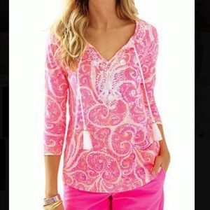 Lilly Pulitzer Embroidered Top S